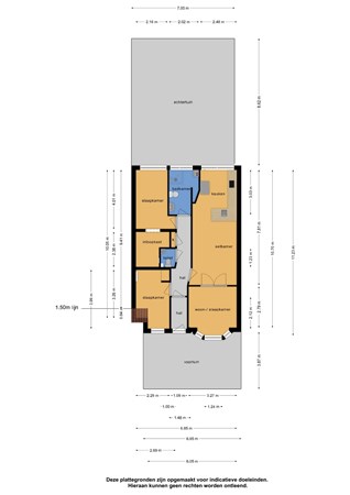 Floorplan - Vierhoutenstraat 66, 2573 VV Den Haag