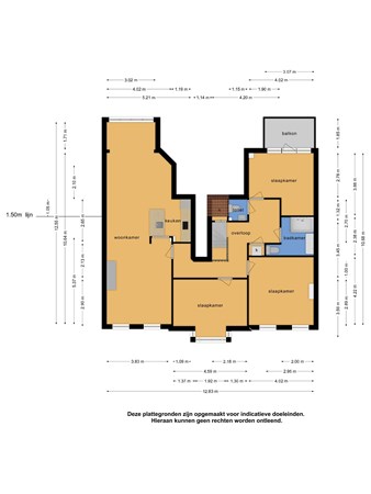 Floorplan - Van Aerssenstraat 77, 2582 JG The Hague