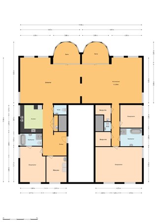 Floorplan - Zwolsestraat 9B, 2587 TX The Hague