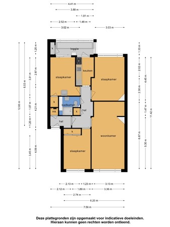 Floorplan - Monnickendamplein 29, 2547 CV The Hague