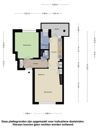 Floorplan - Ruinerwoldstraat 3, 2541 PN The Hague