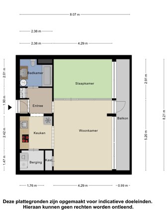 Floorplan - Rigolettostraat 132, 2555 VV Den Haag