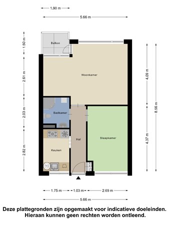 Floorplan - Erasmusplein 183, 2532 EW Den Haag