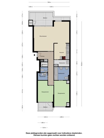 Floorplan - Zeekant 49M, 2586 AC Den Haag