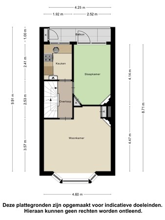 Floorplan - Burgersdijkstraat 100, 2522 WH The Hague