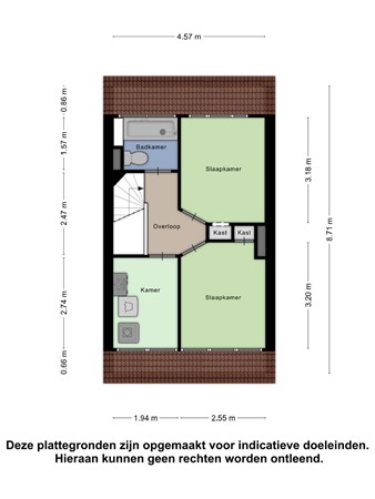 Floorplan - Burgersdijkstraat 100, 2522 WH The Hague