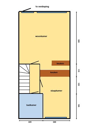 Floorplan - Jules Massenetstraat 292, 2551 XH Den Haag