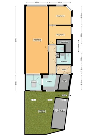 Floorplan - Convivastraat 1, 2522 XD Den Haag