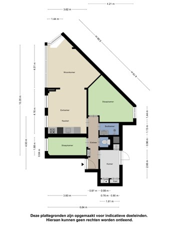 Floorplan - Loenenseplein 12, 2574 RV Den Haag