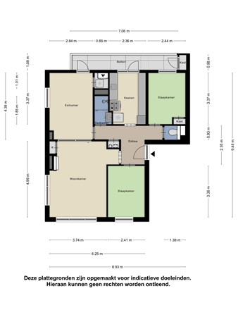 Floorplan - Medemblikstraat 254, 2547 HD Den Haag