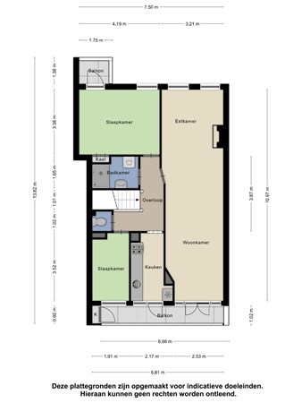 Floorplan - Garderenstraat 32, 2573 VZ Den Haag