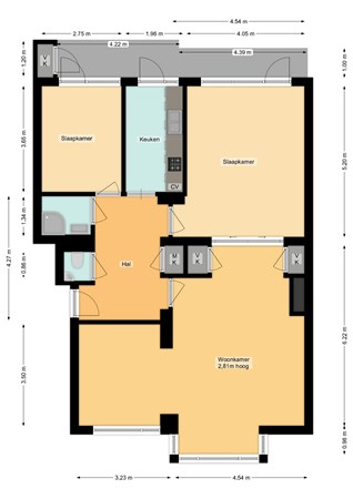 Floorplan - Laan van Meerdervoort 1602, 2555 CP Den Haag