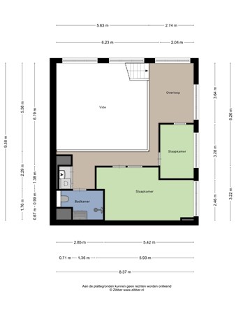Floorplan - Stortenbekerstraat 233, 2525 SE Den Haag