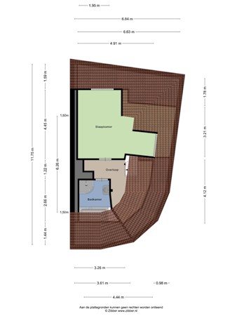 Floorplan - Baambruggestraat 125, 2546 SJ Den Haag