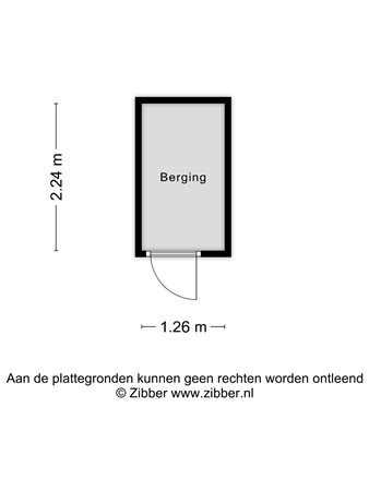 Floorplan - Baambruggestraat 125, 2546 SJ Den Haag