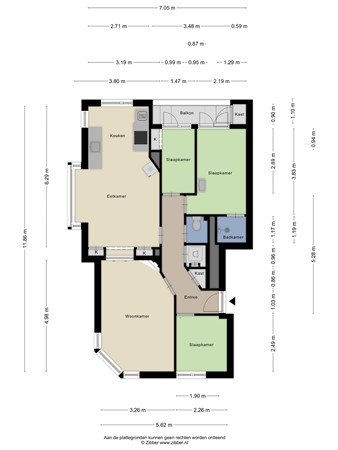 Floorplan - Maartensdijklaan 4, 2541 XR Den Haag