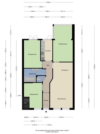 Floorplan - Soestdijksekade 818, 2574 EE Den Haag