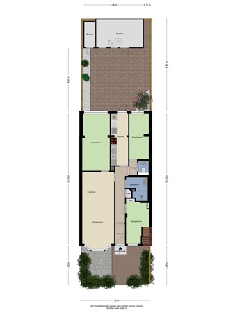 Floorplan - Velpsestraat 74, 2573 SR The Hague