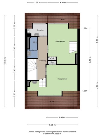 Floorplan - Miquelstraat 91, 2522 KM The Hague