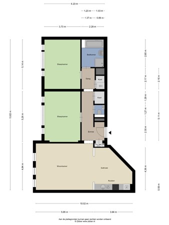 Floorplan - Boomsluiterskade 219, 2511 VJ Den Haag