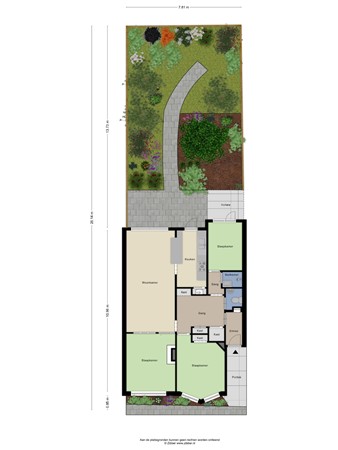 Floorplan - Mient 129, 2564 KJ Den Haag