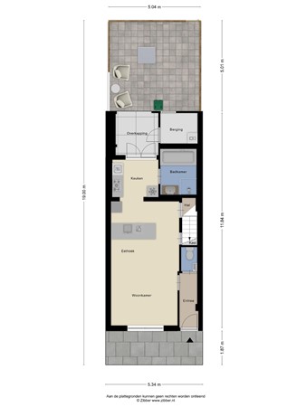Floorplan - Stadstuinen 10, 2551 VH Den Haag