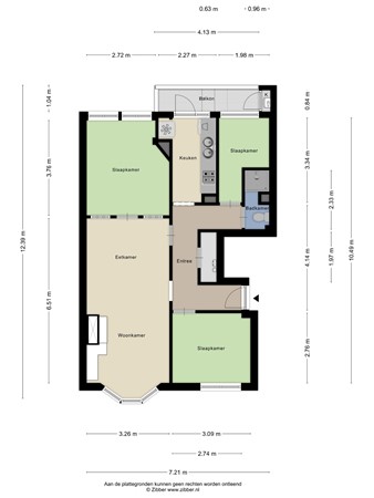 Floorplan - Boddaertstraat 56, 2522 HH Den Haag