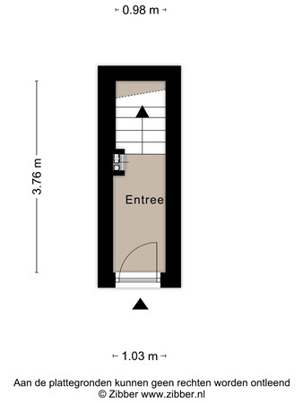 Floorplan - Johan Gramstraat 35, 2522 WT Den Haag