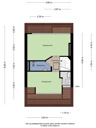 Floorplan - Johan Gramstraat 35, 2522 WT Den Haag