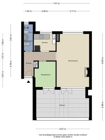 Floorplan - Medemblikstraat 70, 2547 GZ Den Haag