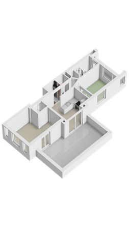 Floorplan - Voorthuizenstraat 242, 2573 AS The Hague