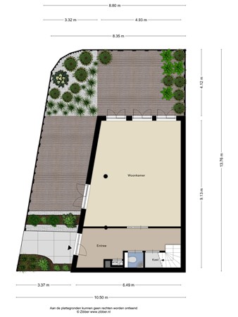 Floorplan - Valthestraat 2, 2545 TC The Hague
