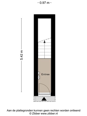 Floorplan - Miquelstraat 91, 2522 KM Den Haag