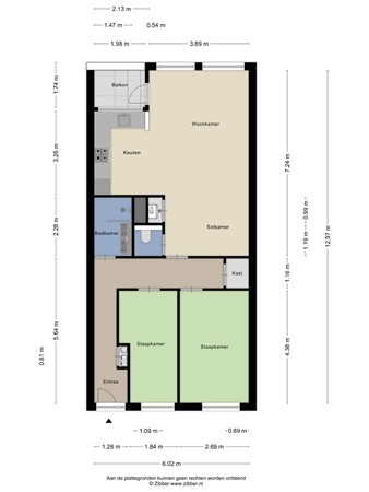 Floorplan - Pastoorswarande 32, 2513 TZ The Hague