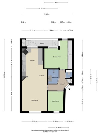 Floorplan - Loosduinsekade 422, 2571 CJ Den Haag
