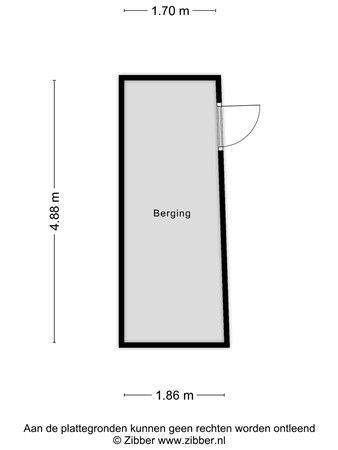 Floorplan - Nieuwendamlaan 166, 2547 JN Den Haag