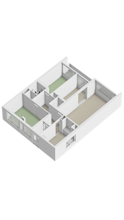 Floorplan - Nieuwendamlaan 166, 2547 JN Den Haag