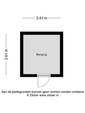 Floorplan - Volendamlaan 1080, 2547 CS The Hague