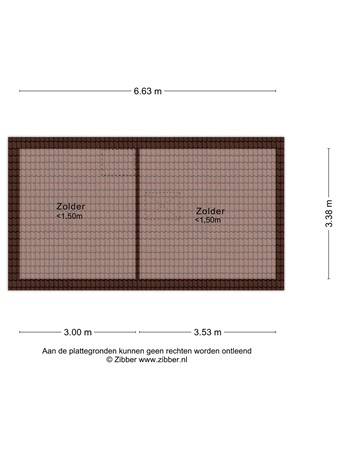 Floorplan - Veenendaalkade 117, 2547 AC Den Haag