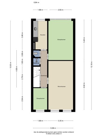 Floorplan - Loosduinsekade 167, 2571 BW Den Haag