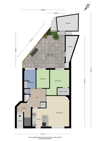Floorplan - Loosduinsekade 415, 2571 CJ Den Haag