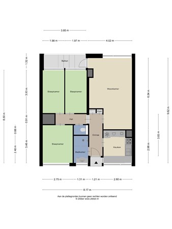 Floorplan - Otterrade 24, 2544 JB Den Haag