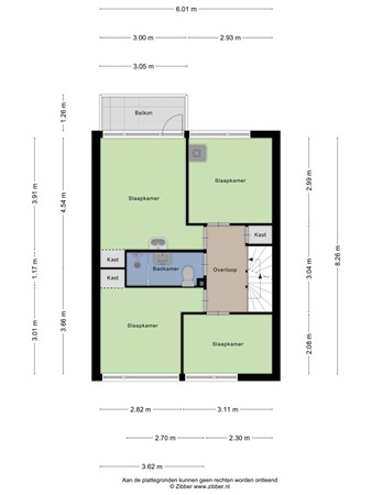 Floorplan - Meppelrade 109, 2544 XN Den Haag
