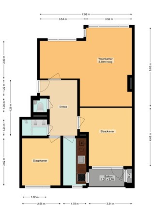 Floorplan - Huis te Landelaan 386, 2283 ST Rijswijk