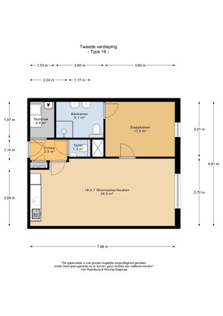 Floorplan - Breesaapstraat 52BN16, 1975 CB IJmuiden