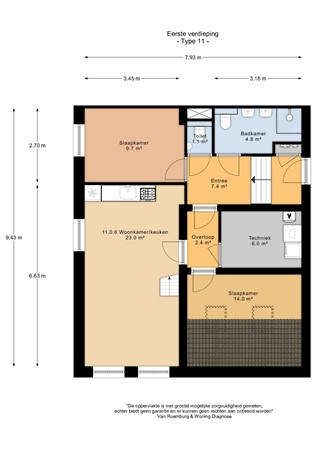 Floorplan - Breesaapstraat 52X, 1975 CB IJmuiden