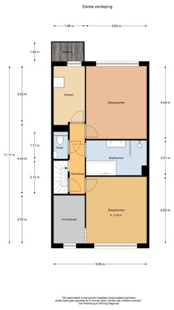 Floorplan - Esdoornlaan 34, 1521 EB Wormerveer