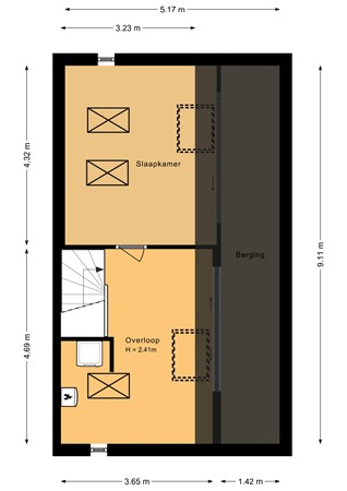 Anton van Duinkerkenlaan 2, 1187 WC Amstelveen - Tweede verdieping - 2D.jpg