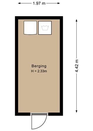 Anton van Duinkerkenlaan 2, 1187 WC Amstelveen - Berging - 2D.jpg