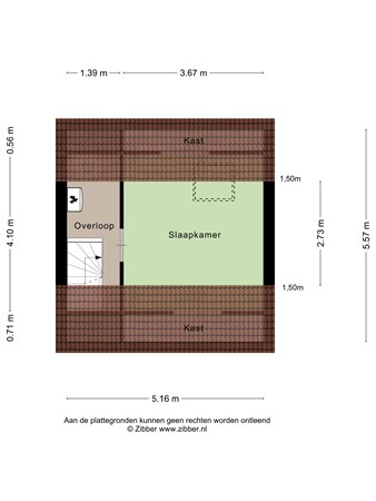 Vuurtoren 2, 4336 KN Middelburg - 459284_2D_Tweede_verdieping_Vuurtoren_2_Middelburg_03.jpg